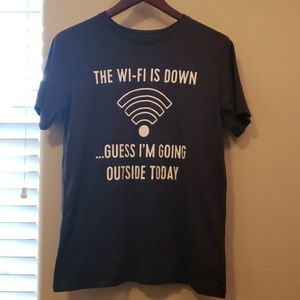 Children's Place dark gray Wifi tshirt